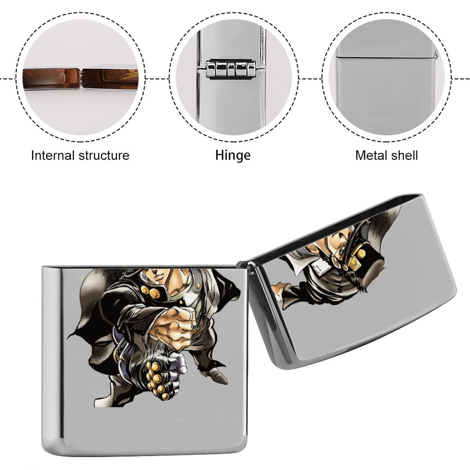 Amazon.co.jp: ジッポライター兼用ケース ジョジョの奇妙な冒険 ZIPPO